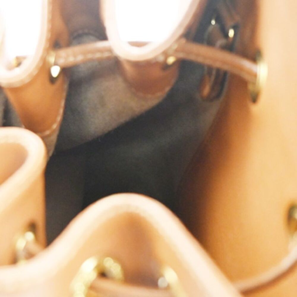 Gucci Vintage Bamboo Sling Backpack Leather Brown Leather Backpack Bag - Picture 15 of 16